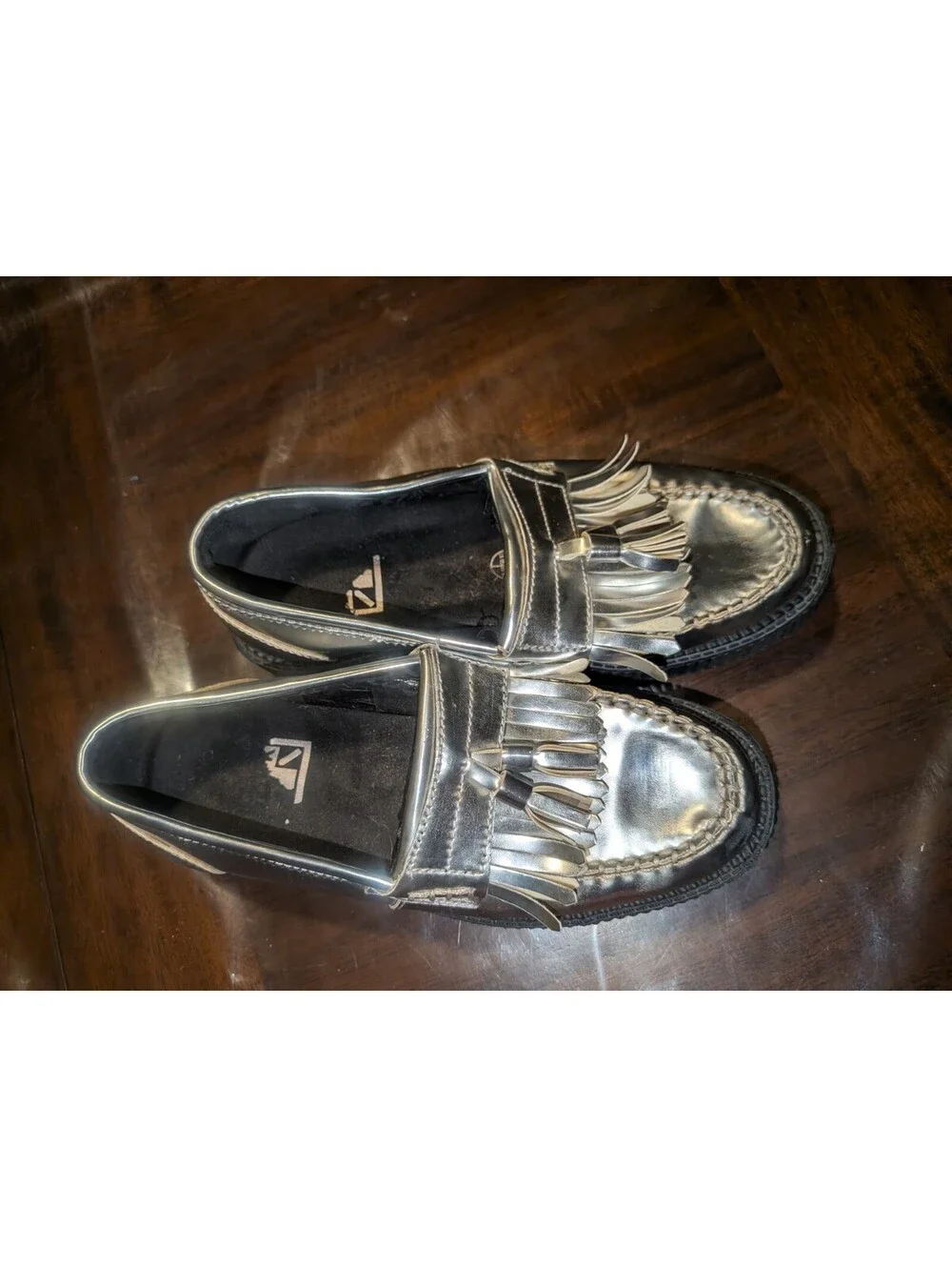 T.U.K Chrome Creeper Skull Sole Mens 6 Women 7Punk Goth